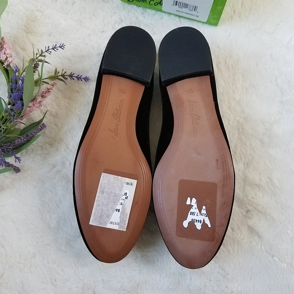 Sam Edelman Jordy Black Velvet Loafers - Picture 2 of 6
